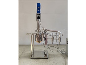 3L高溫不銹鋼油浴電加熱手動升降翻轉實驗釜已完工發(fā)往四川